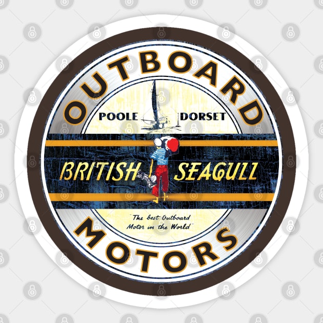 British Seagull 1 Sticker by Midcenturydave